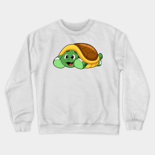 Turtle with Shell as Blanket Crewneck Sweatshirt